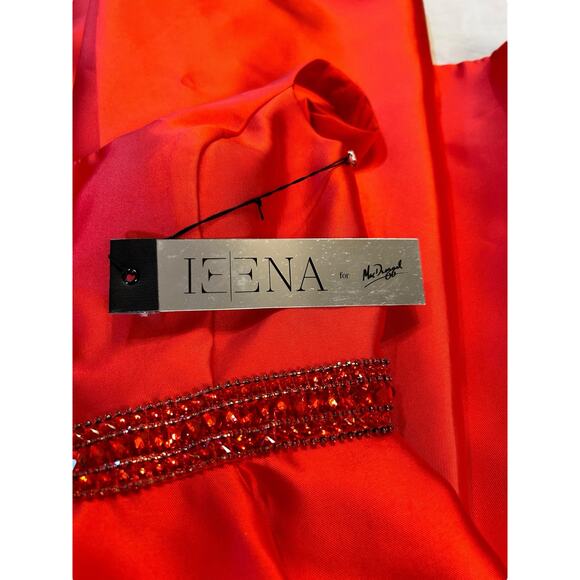 NWT IEENA for Mac Duggal Red Cocktail Dress - Size 0 - Picture 9 of 14